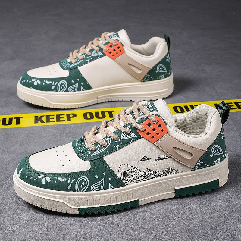 Korean-style casual trendy sneakers that are versatile for men