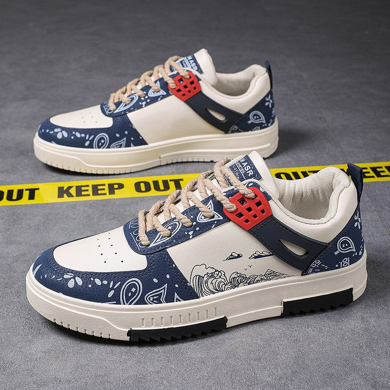 Korean-style casual trendy sneakers that are versatile for men